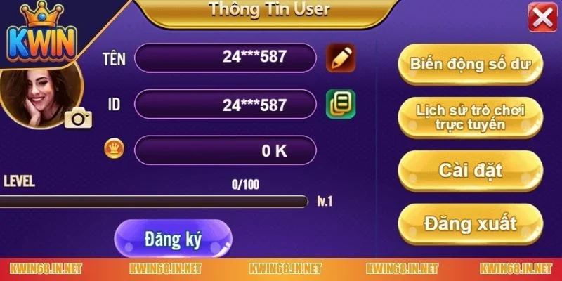đăng ký KWIN