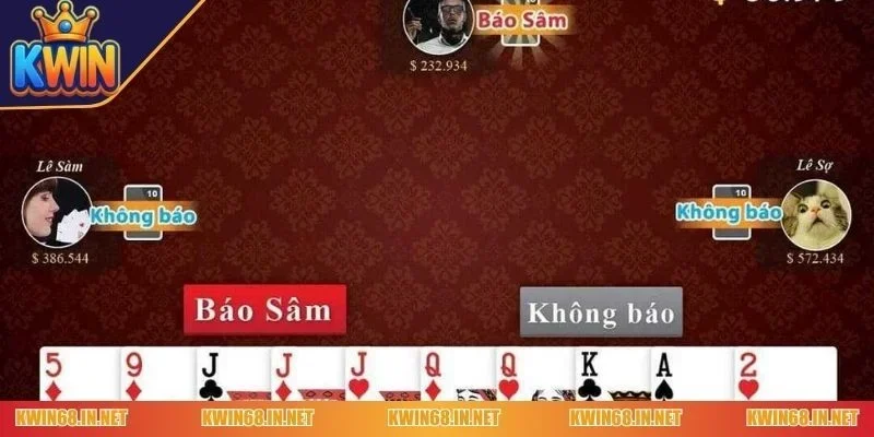 Quan sát kỹ đối thủ khi chơi Sâm Lốc tại Kwin