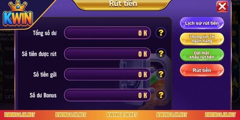 rút tiền KWIN