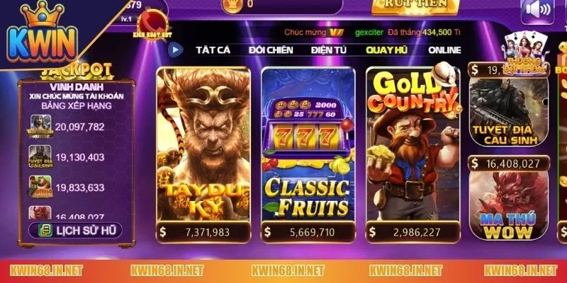 Tổng quan sảnh nổ hũ Kwin